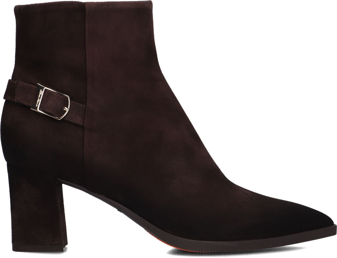SANTONI Enkellaarsjes Dames 71846 Maat: 36 Materiaal: Suède Kleur: Bruin