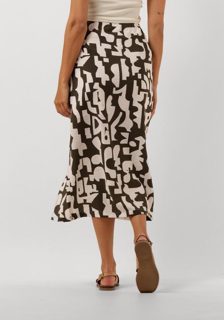 Groene DANTE6 Midirok PRINT SMOCK ROK - large