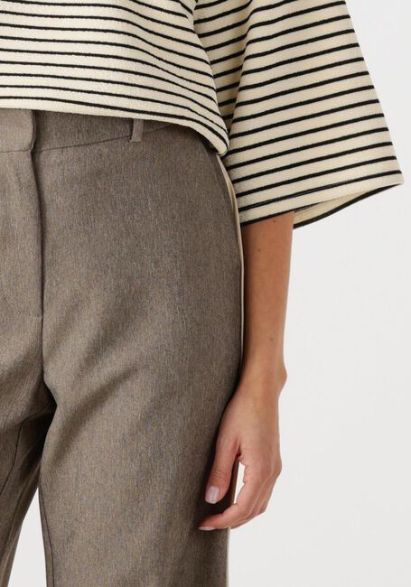 Beige CO'COUTURE Pantalon NANACC PIPING WIDE LL PANT - large