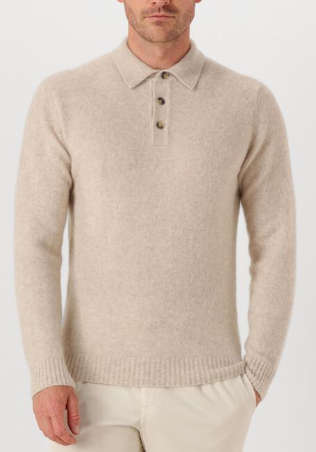 Beige FILIPPO DE LAURENTIIS Trui POLO ML - large
