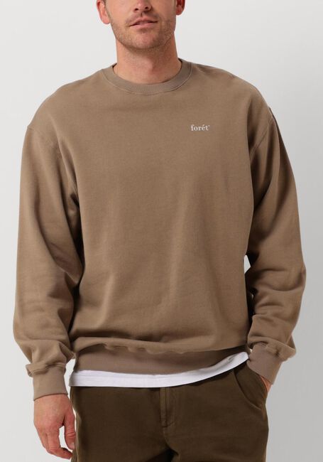 Taupe FORÉT Trui STILL SWEATSHIRT - large