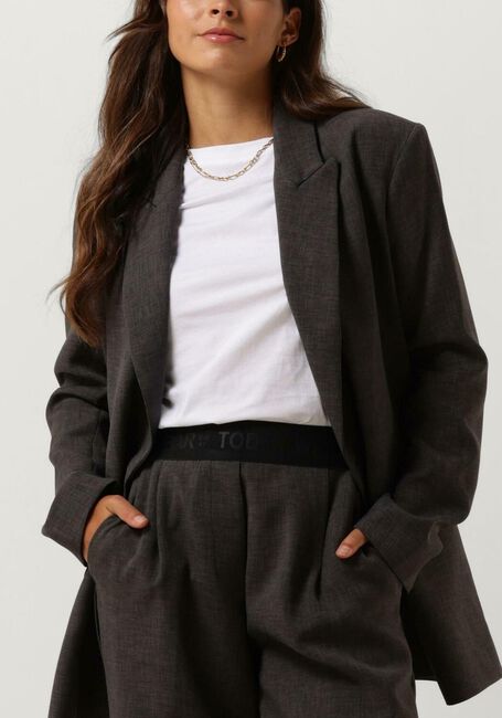 Grijze ACCESS Blazer OVERSIZED DOUBLE BREASTED BLAZER - large