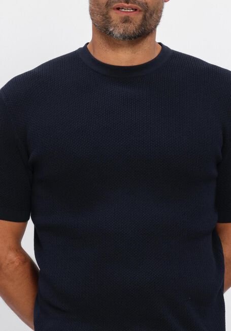 Donkerblauwe GENTILUOMO T-shirt ROUND NECK SS - large