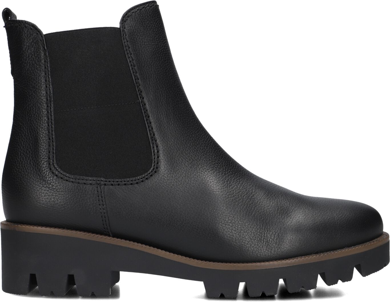 Gabor Chelsea Boots Dames 051, Maat: 37, Materiaal: Leer, Kleur: Zwart