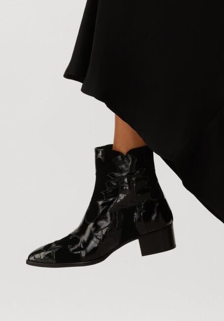 Zwarte PERTINI Enkellaarsjes 32709 - large