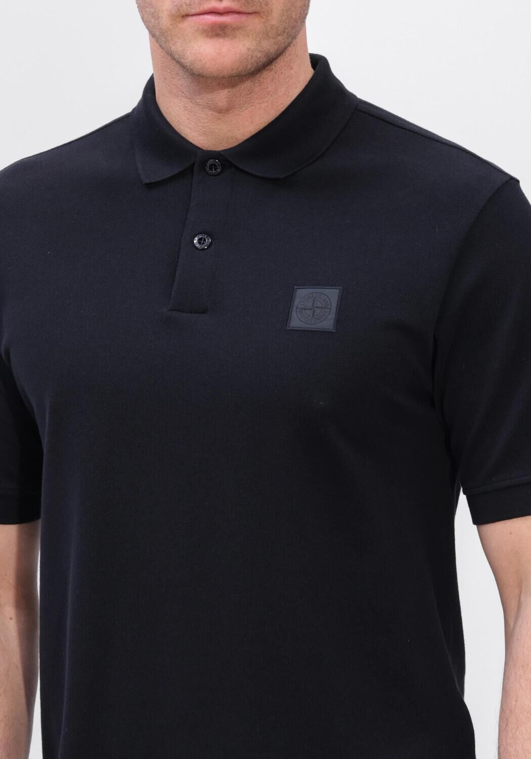 Zwarte STONE ISLAND Polo SS POLO S0F39 - large