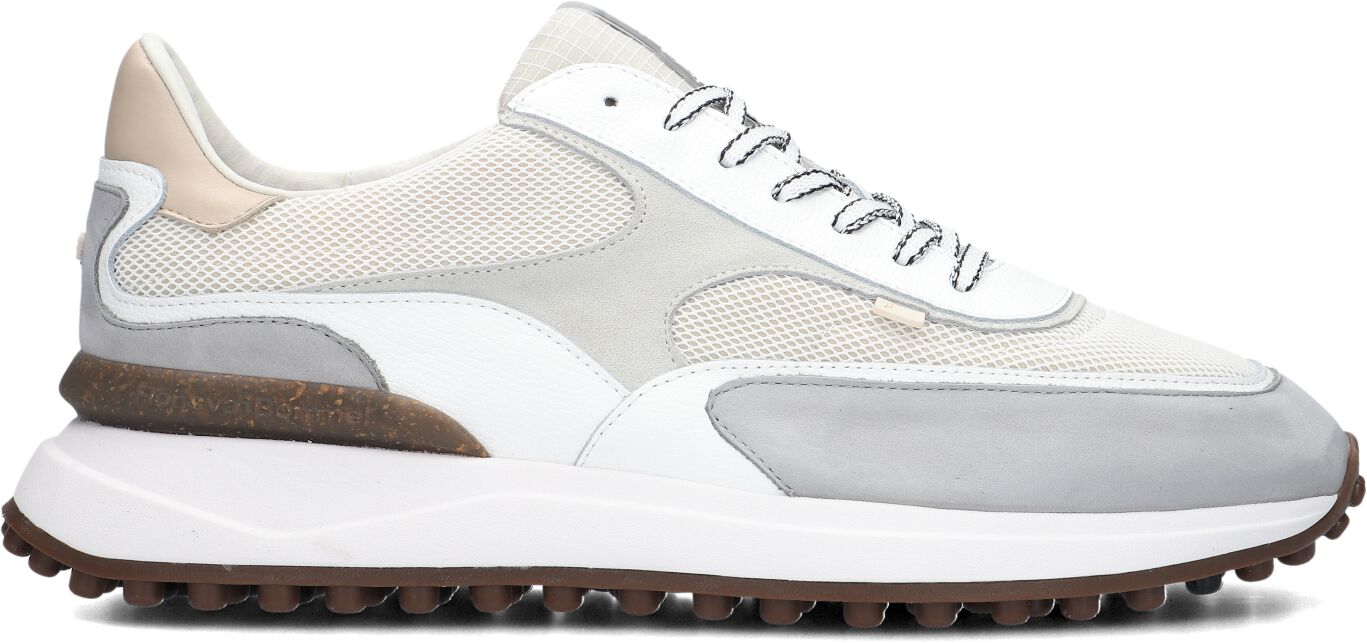 Floris van Bommel Lage Sneakers Heren Sfm-10207, Maat: 43⅓, Materiaal: Leer, Kleur: Wit