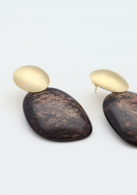 Bruine LOTT. GIOIELLI Oorbellen CE RE ASYMMETRIC OVAL S - large