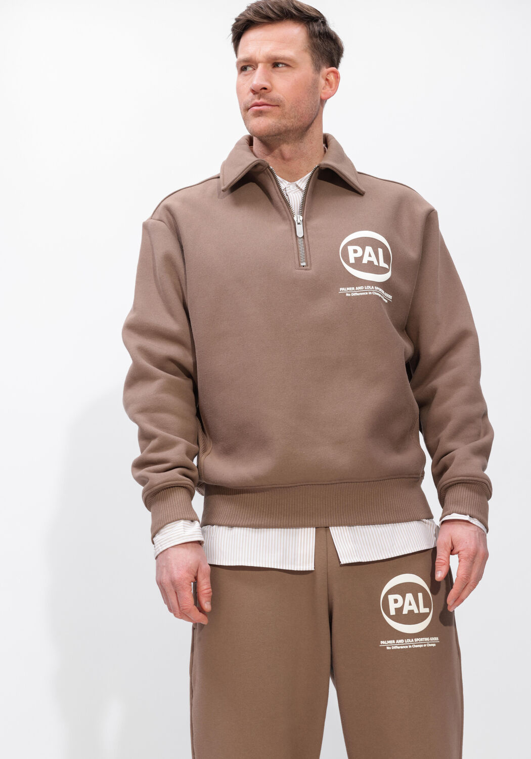 Bruine PAL Sporting Goods Sweater PRE GAME HALF ZIP - large