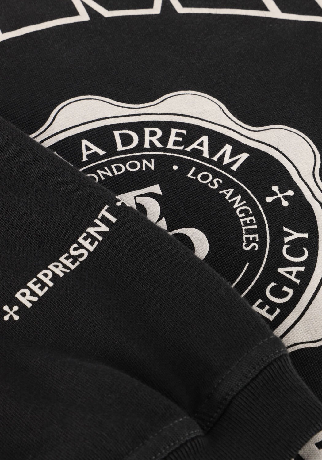 Zwarte REPRESENT T-shirt LEGACY CREST LONG SLEEVE T SHIRT - large