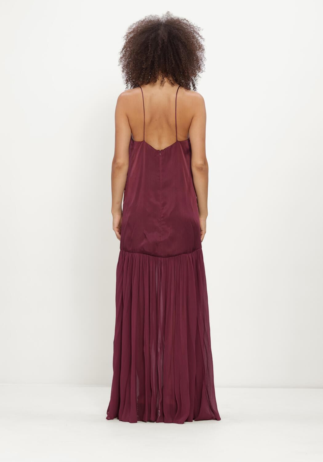 Bordeaux ANINE BING Maxi jurk CLEMENTINE DRESS - large