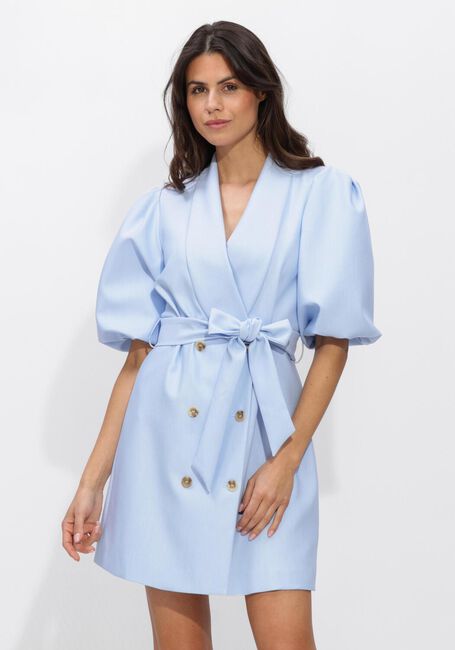 Lichtblauwe IBANA Mini jurk DULCIA - large