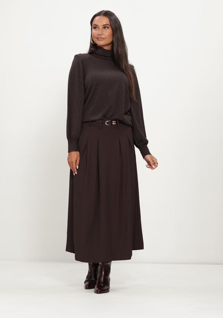 Bruine CO'COUTURE Maxirok ALINICC ANYA PLEAT SKIRT - large