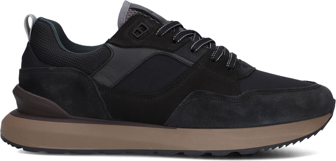Clay Lage Sneakers Heren 13833, Maat: 40, Materiaal: Nubuck, Kleur: Zwart