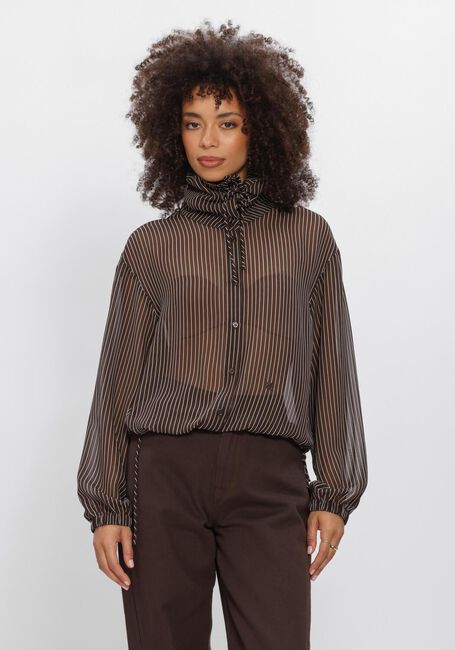 Bruine DANTE6 Blouses SHAPIRO PINSTRIPE BLOUSE - large