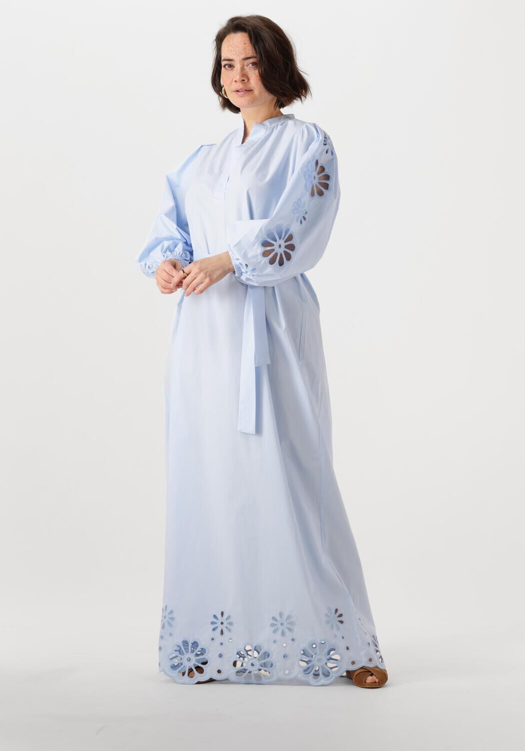 Ibana Maxi Jurk Dames Diviana Long, Maat: 38, Kleur: Lichtblauw afbeelding 1