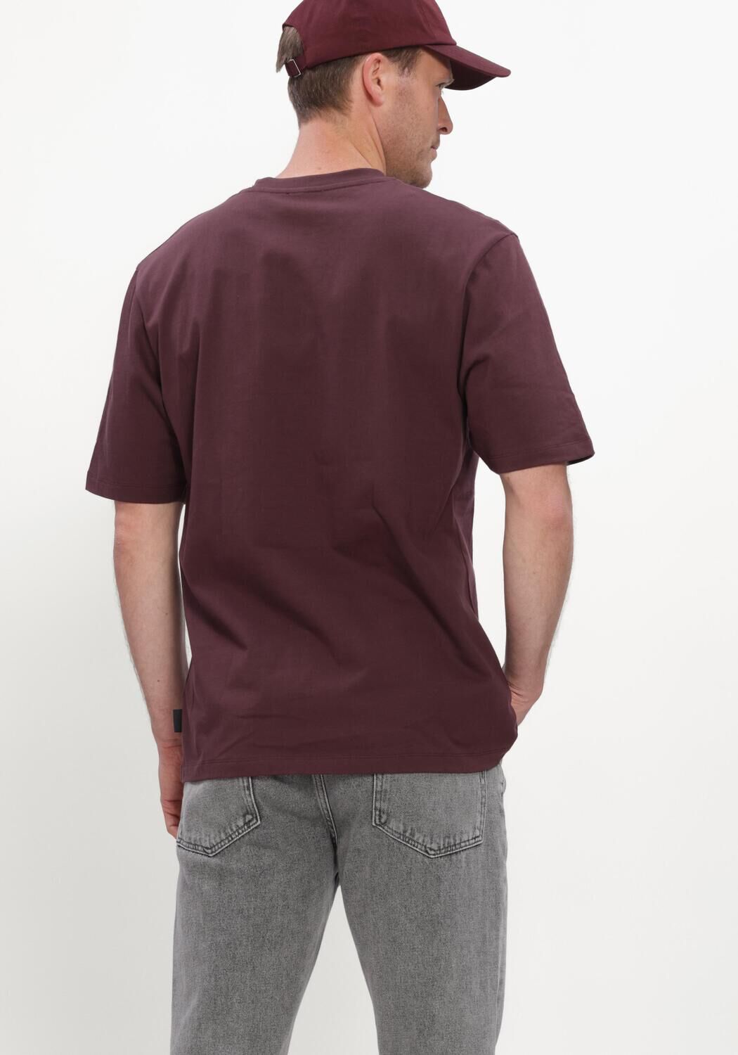 Bordeaux THE GOODPEOPLE T-shirt TOMMY - large