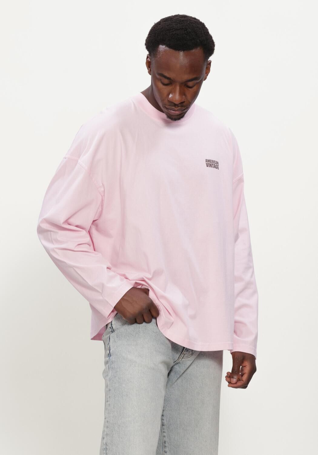 Roze AMERICAN VINTAGE T-shirt GIXY - large