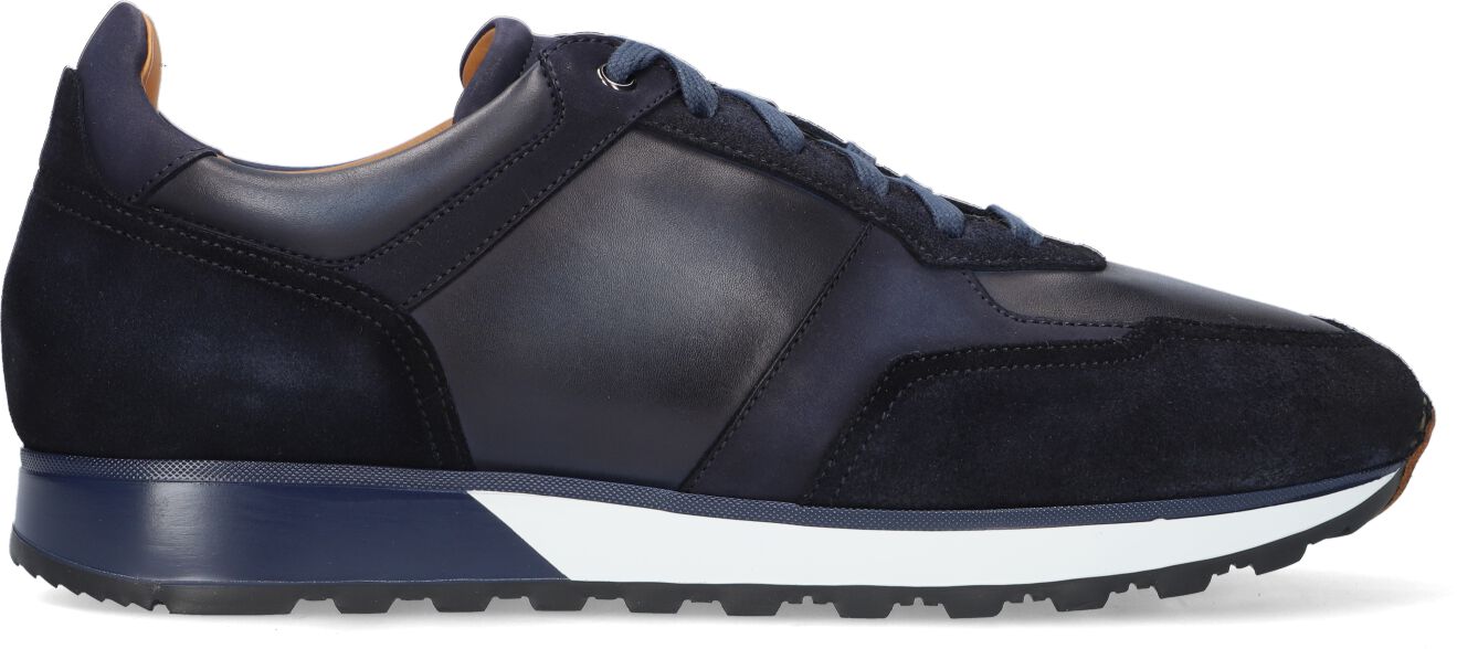 Magnanni Lage Sneakers Heren 23933, Maat: 40,5, Materiaal: Leer, Kleur: Blauw