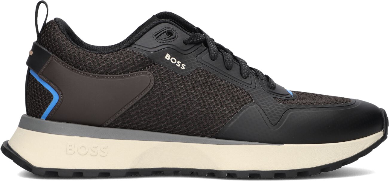 Boss Lage Sneakers Heren Jonah Runn, Maat: 42, Materiaal: Textiel, Kleur: Bruin