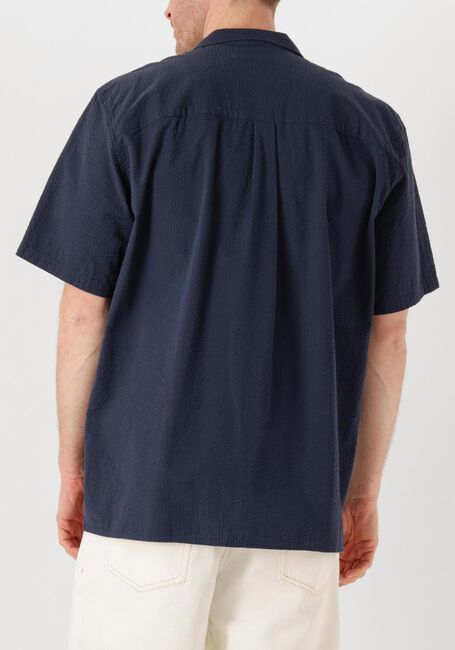 Zwarte FORÉT Casual overhemd HUSH SEERSUCKER SS SHIRT - large