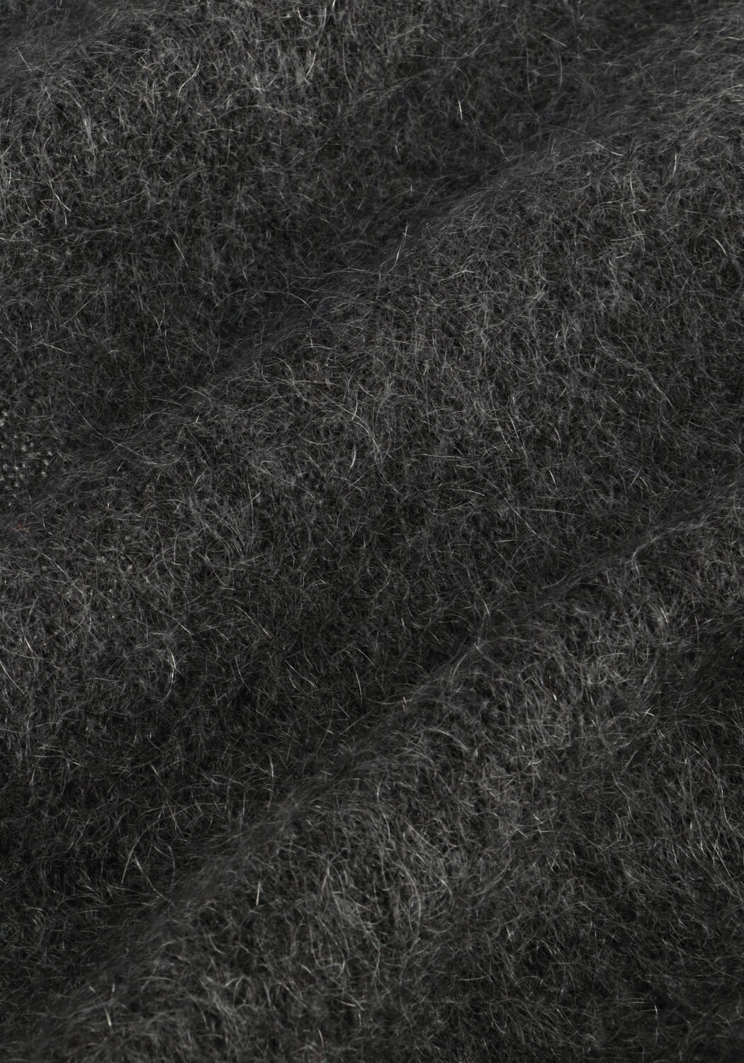 Donkergrijze SECOND FEMALE Vest BROOK KNIT WRAP CARDIGAN - large