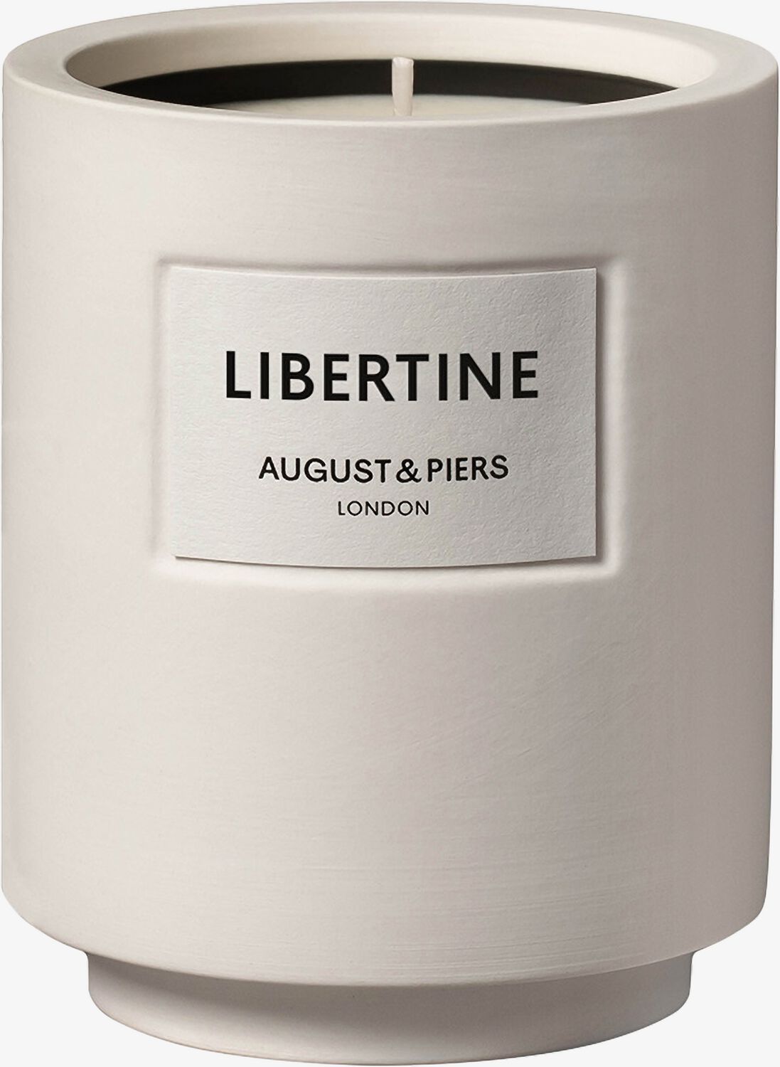 August & Piers Dames Libertine 340gr - Scented Candle, Maat: 340 gr, Kleur: Gebroken wit afbeelding