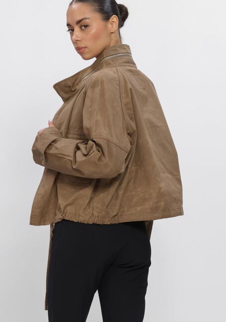 Beige ALTER EGO Leren jas ELLA - large