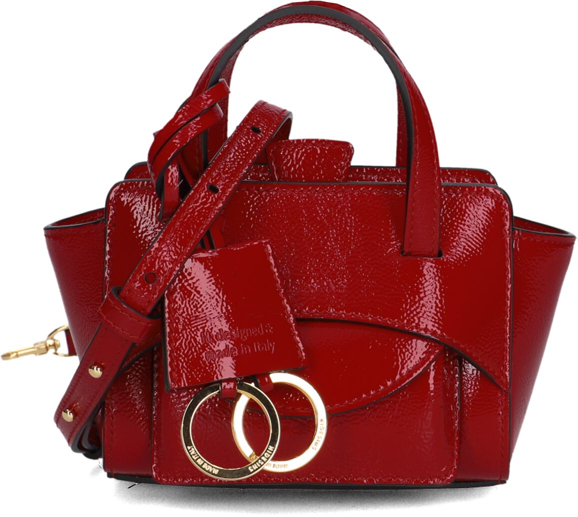 Hidesins Hidesins Handtas Dames Flap S.1, Materiaal: Lakleer, Kleur: Rood