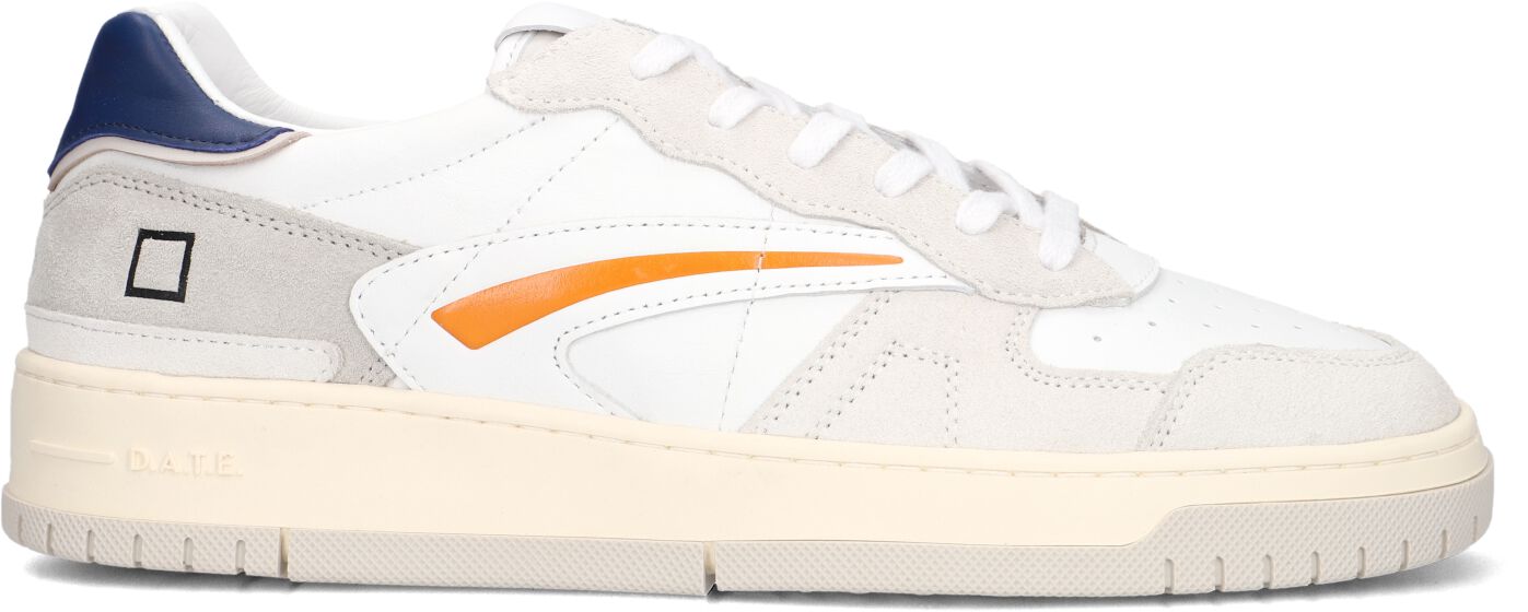 D.A.T.E Lage Sneakers Heren Torneo, Maat: 41, Materiaal: Leer, Kleur: Wit