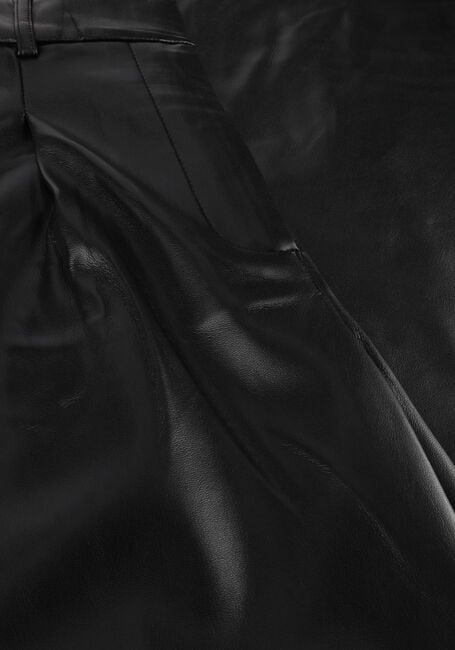 Zwarte DANTE6 Wijde broek JULES FAUX LEATHER PANTS - large