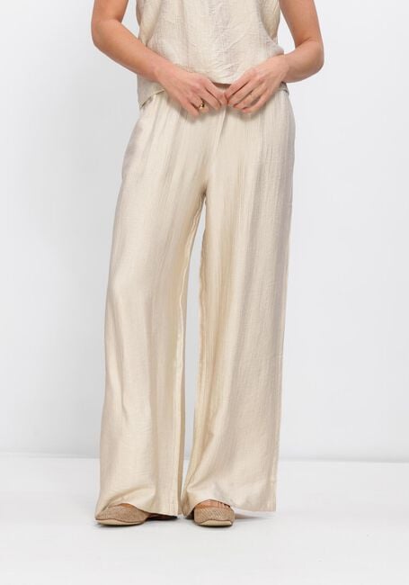 Creme KNIT-TED Wijde broek JANOU - large