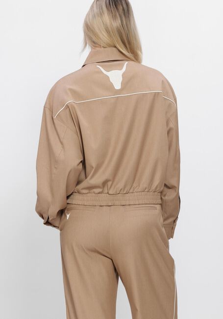 Camel ALIX THE LABEL Jassen LADIES WOVEN 2 TONE JACKET - large