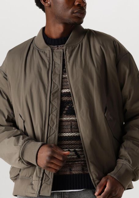 Donkergroene FORÉT Jack BOW BOMBER JACKET - large