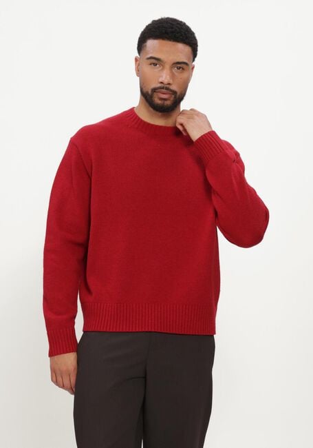 Rode OLAF HUSSEIN Trui ESSENTIAL KNITTED CREWNECK - large