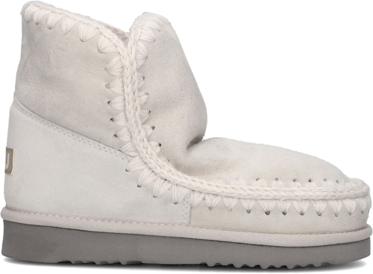 Mou Vachtlaarzen Dames Eskimo 18 Glitter Logo, Maat: 36, Materiaal: Suède, Kleur: Zilver