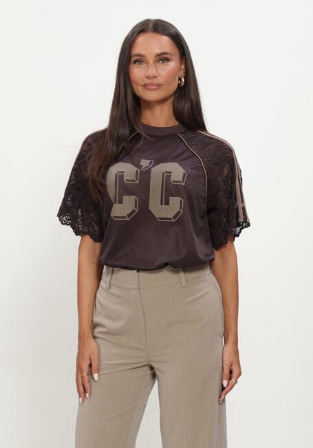 Bruine CO'COUTURE Top TREYCC LOGO LACE TEE - large