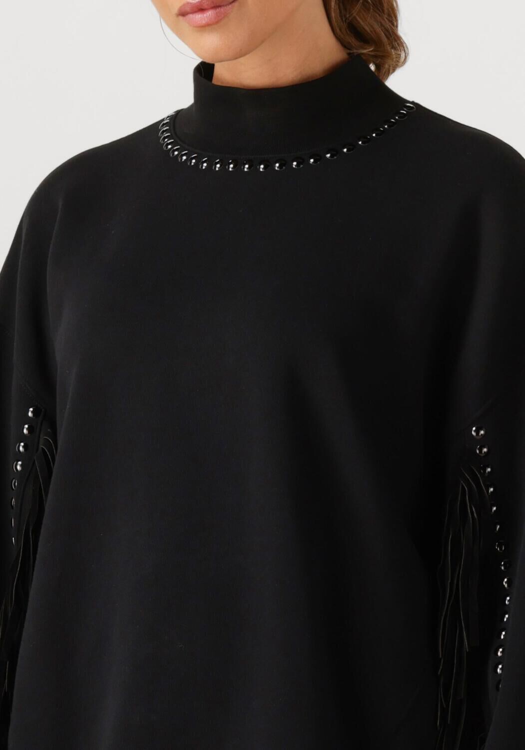 Zwarte GOLDBERGH Coltrui FRENZY CREW NECK SWEATER - large