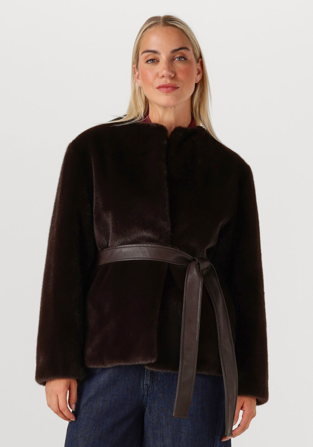 Vanessa Bruno Vanessa Bruno Faux Fur Jas Dames Fabu Blouson Ml