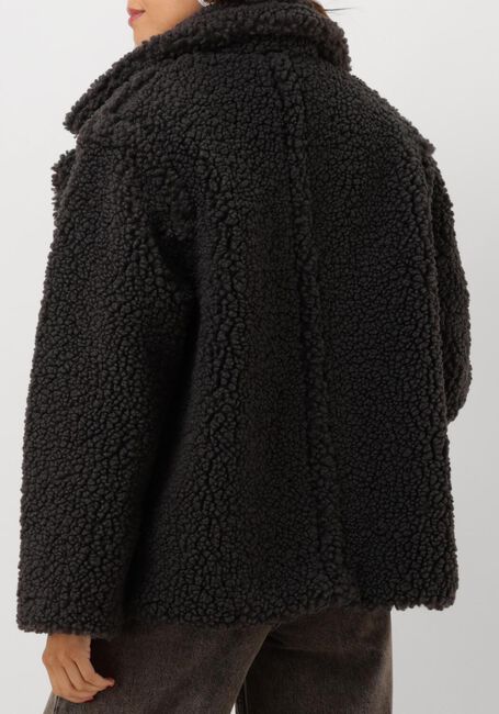 Zwarte UGG Teddy jas GERTRUDE SHORT TEDDY COAT - large