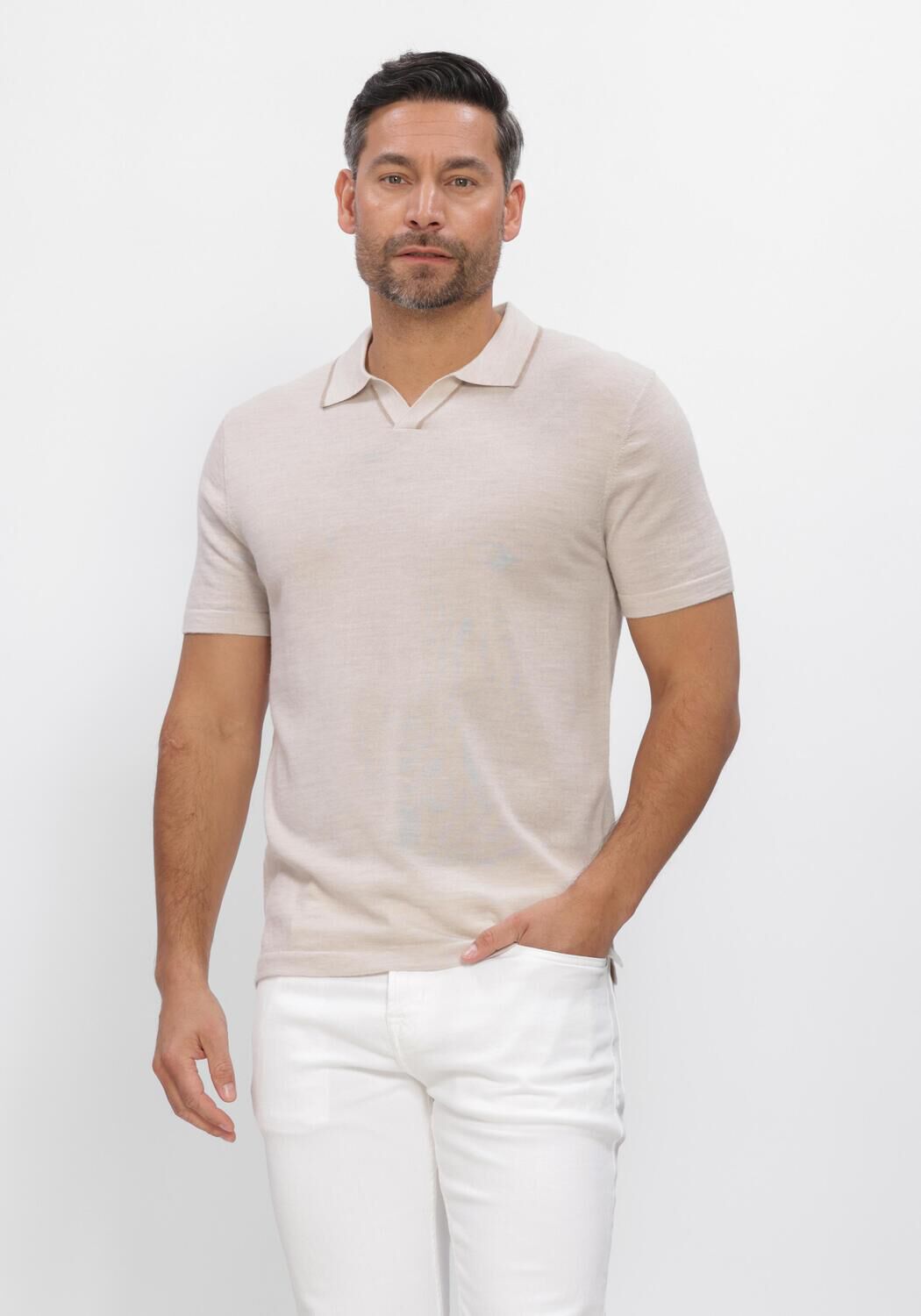 Stefano Lauran Polo Heren Polo Borre, Maat: XXL, Kleur: Zand afbeelding 1