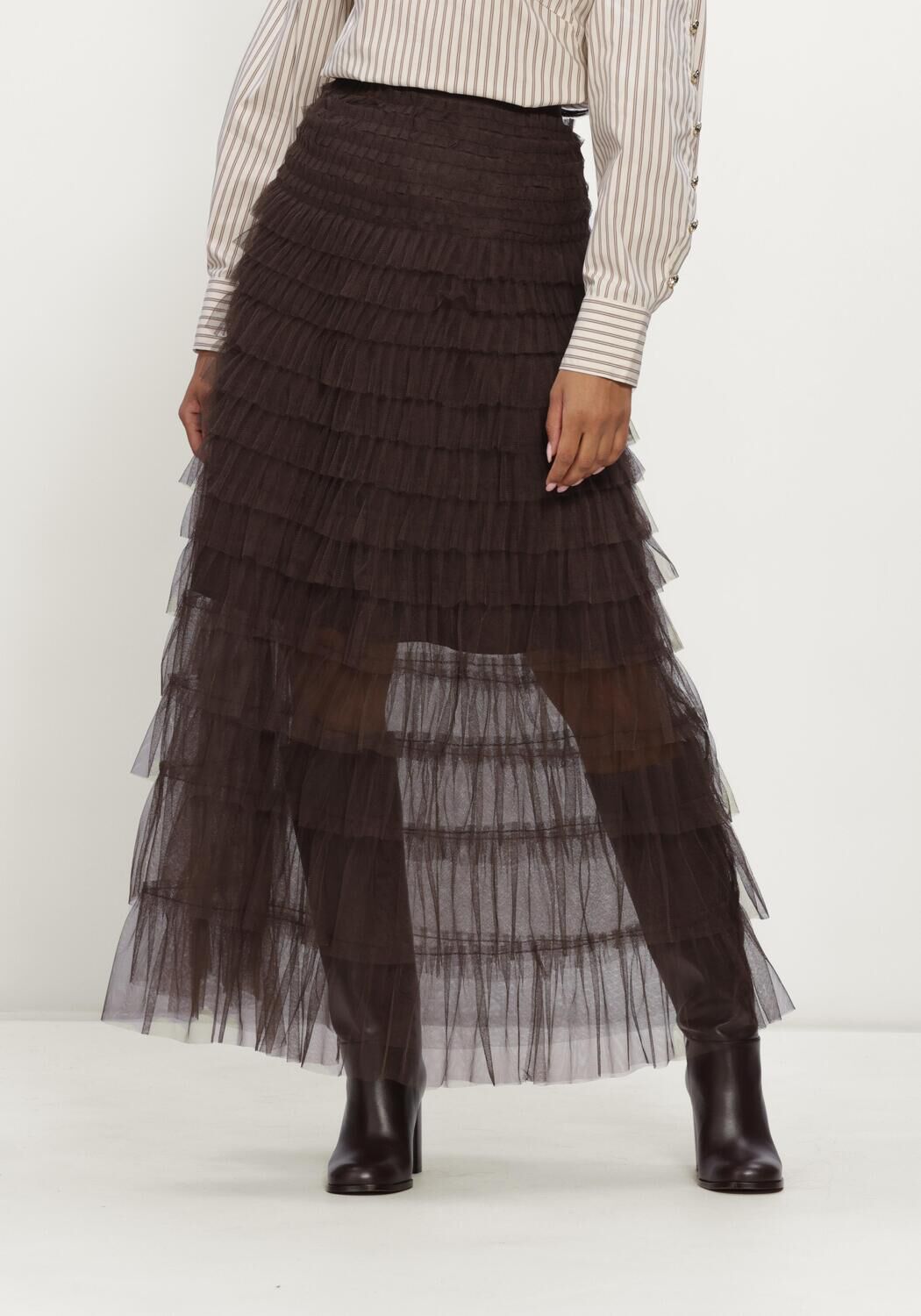 Bruine CO'COUTURE Maxirok 34238 JADECC SKIRT - large