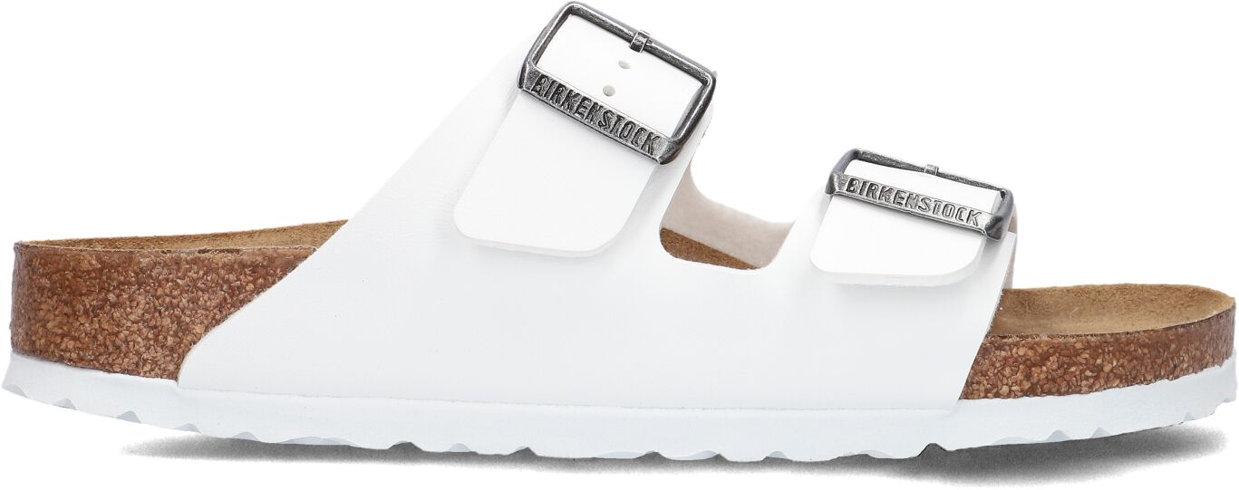 Birkenstock Slippers
Dames Arizona Birko-flo, Maat: 38, Materiaal: Leer, Kleur: Wit