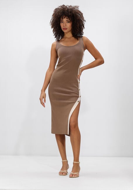 Taupe ELISABETTA FRANCHI Midi jurk AM03S61E2 - large