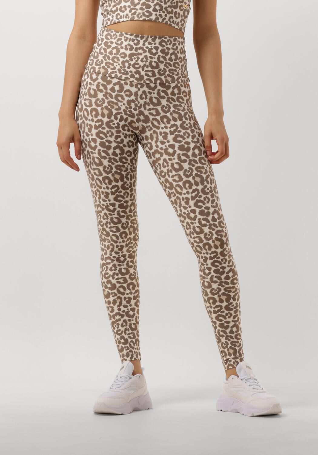 Deblon Sports Legging Dames Classic Leggings High Waistband, Maat: S, Kleur: Beige