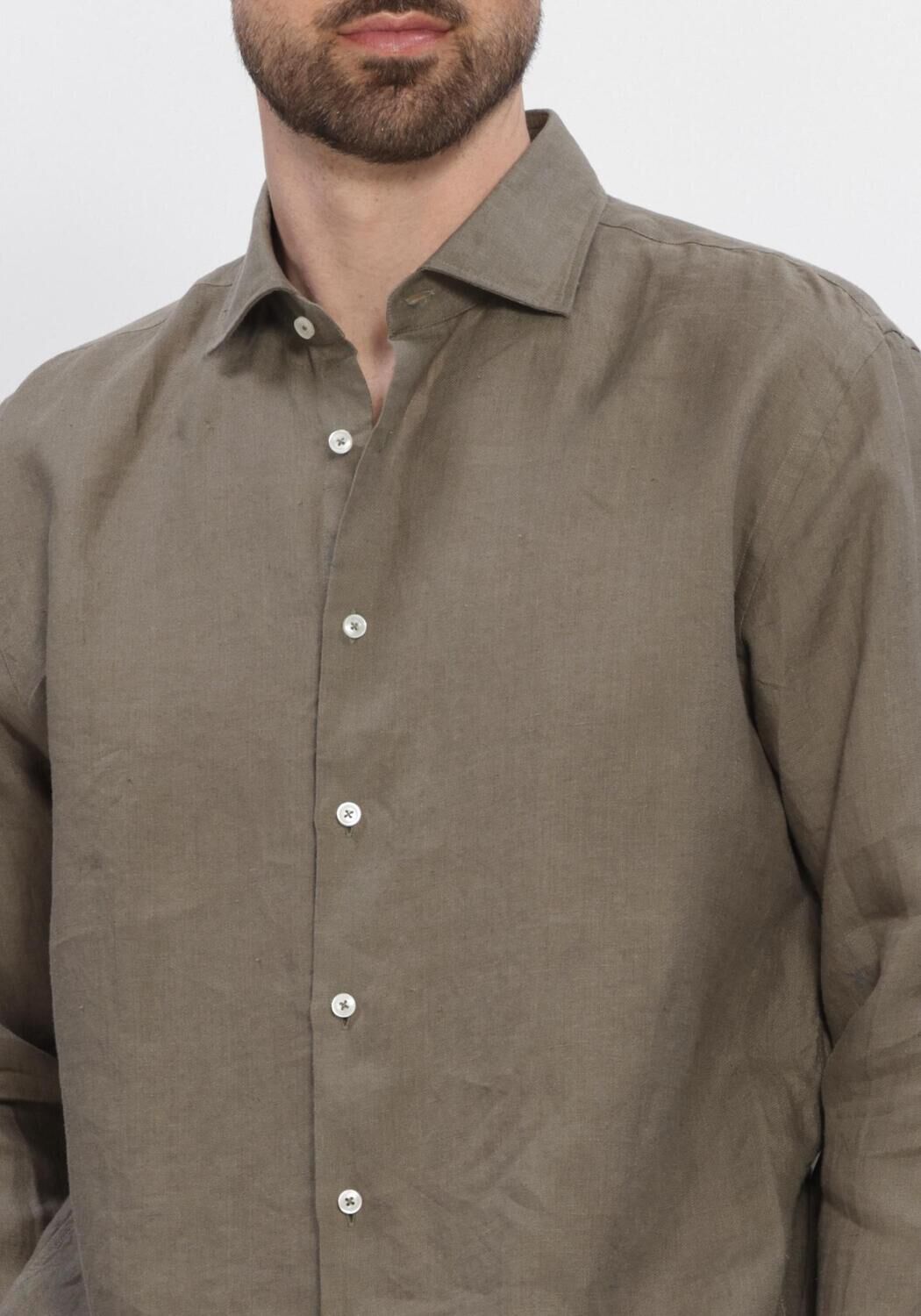 Groene XACUS Casual overhemd 11297 422ML - large