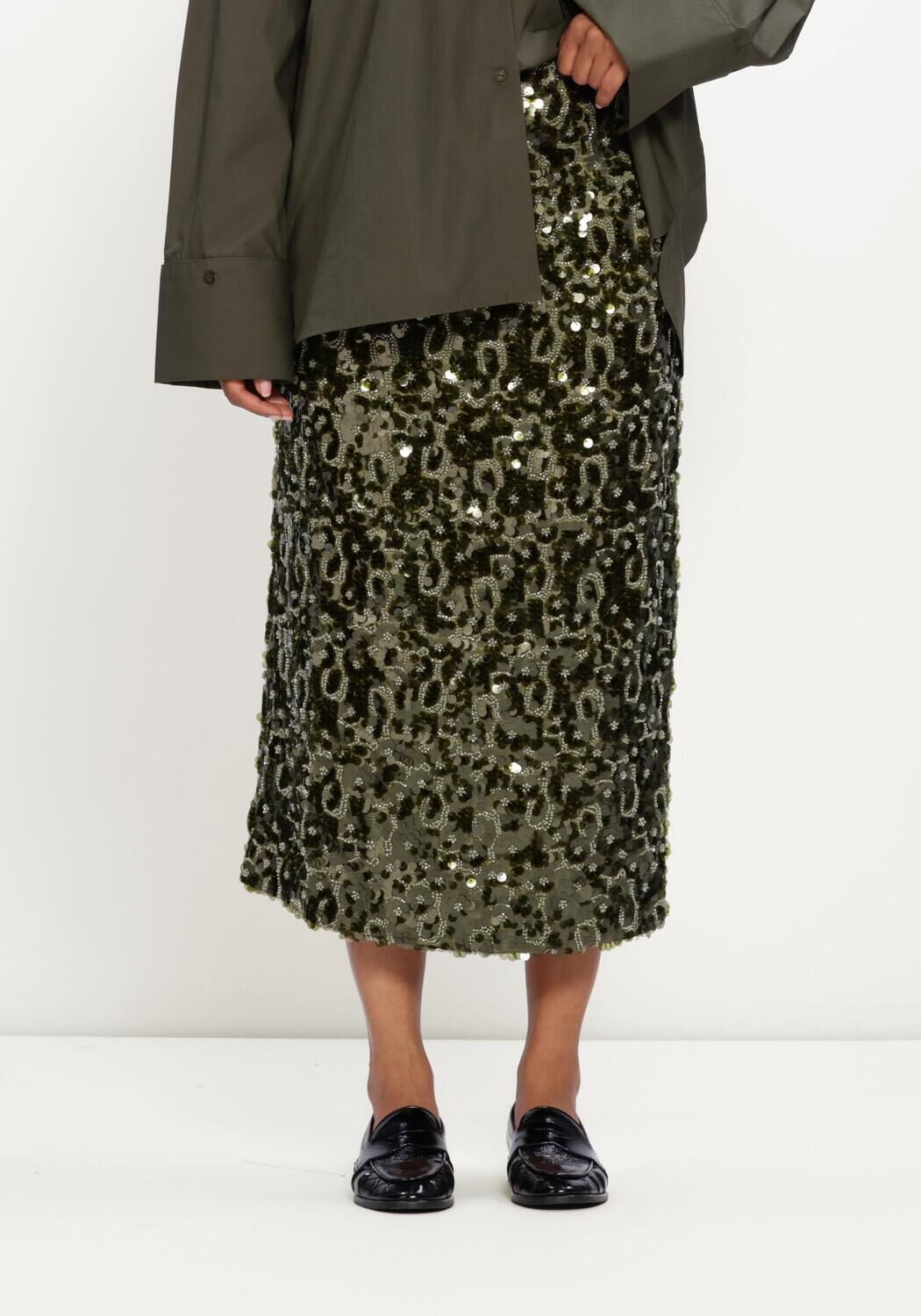 Groene HERSKIND Rokken ANDA SKIRT - large