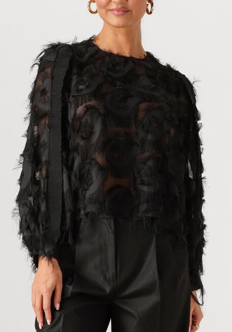 Zwarte CO'COUTURE Blouses SYRACC STRUCTURE BLOUSE - large