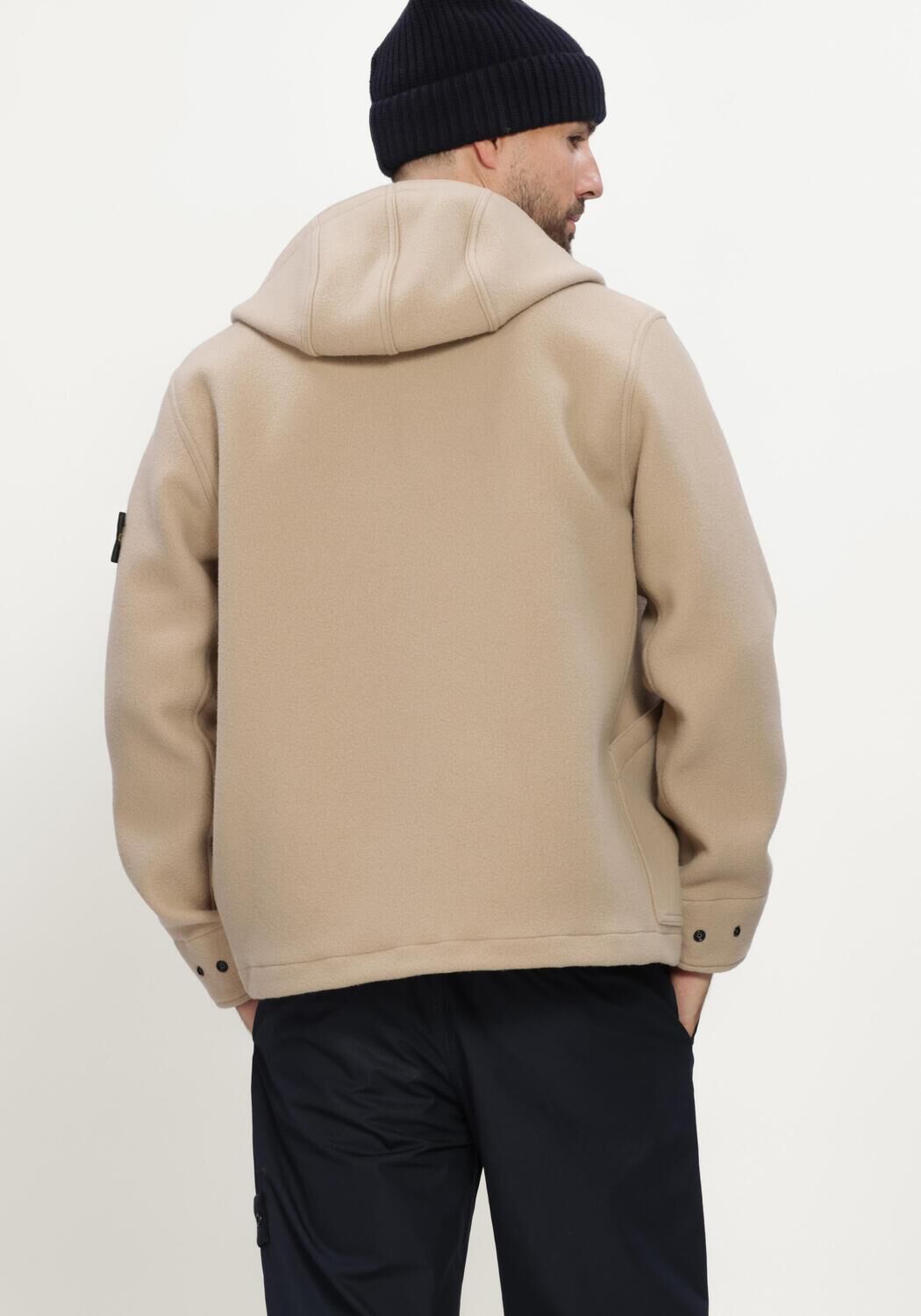 Beige STONE ISLAND Jack SHORT PARKA S0453 - large