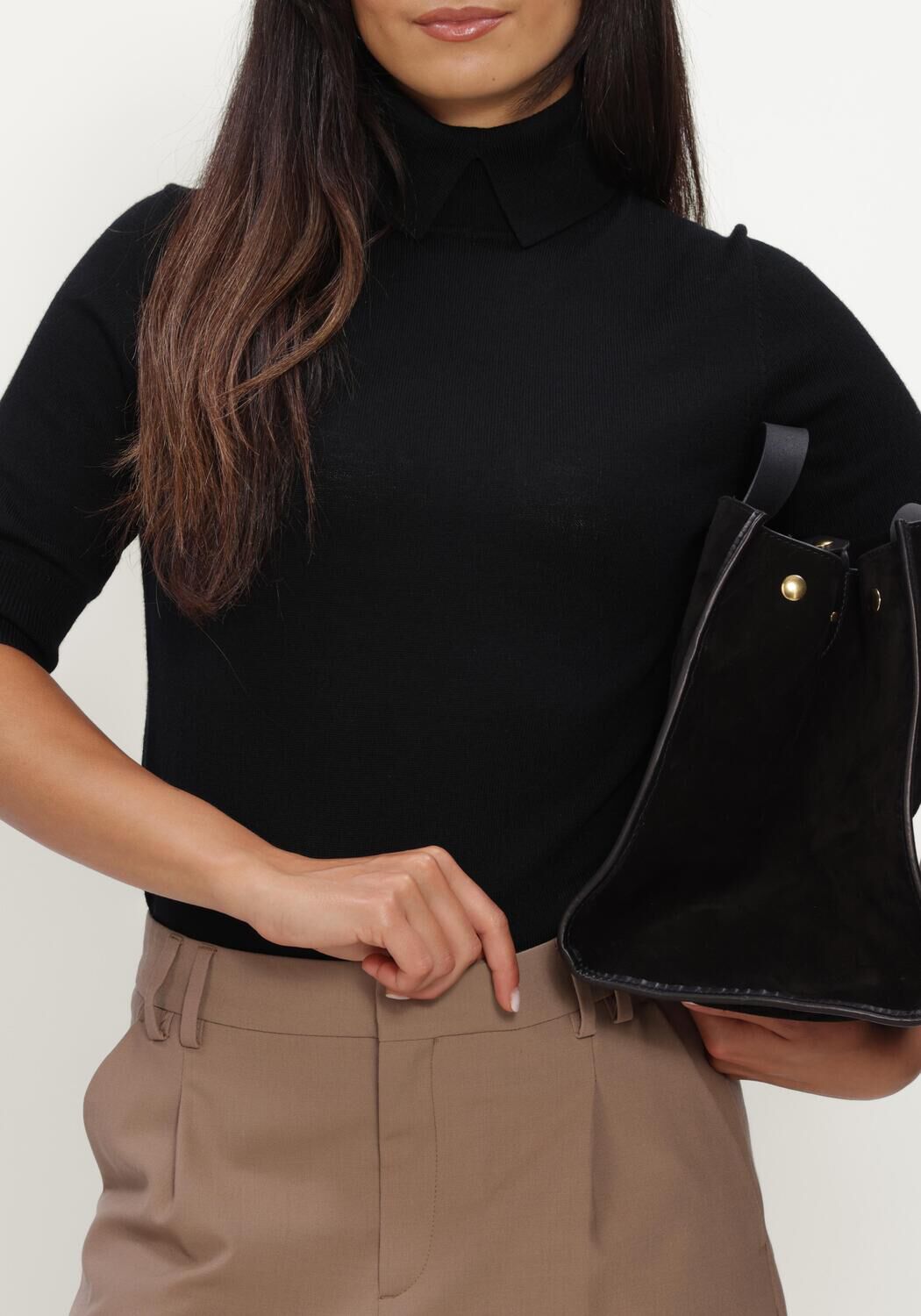 Zwarte HERSKIND Blouses PERRY KNIT BLOUSE - large